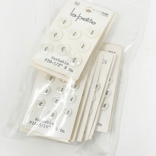 La Petite Carded Button Bundle - Clear