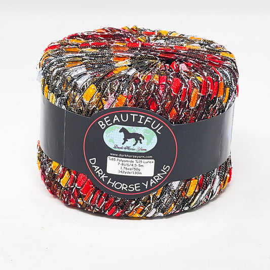 Dark Horse Beautiful Ladder Ribbon Yarn (Pick a Color)