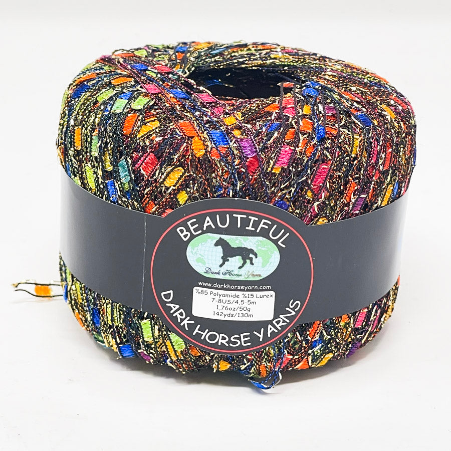 Dark Horse Beautiful Ladder Ribbon Yarn (Pick a Color)