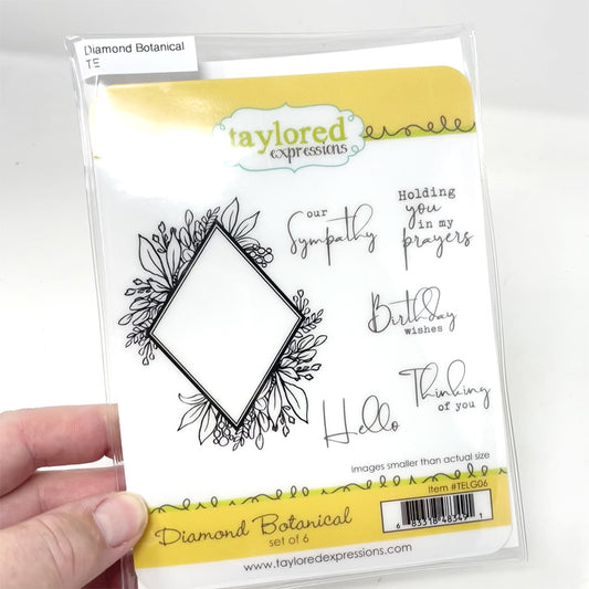 Diamond Botanical Stamp & Die - Taylored Expressions