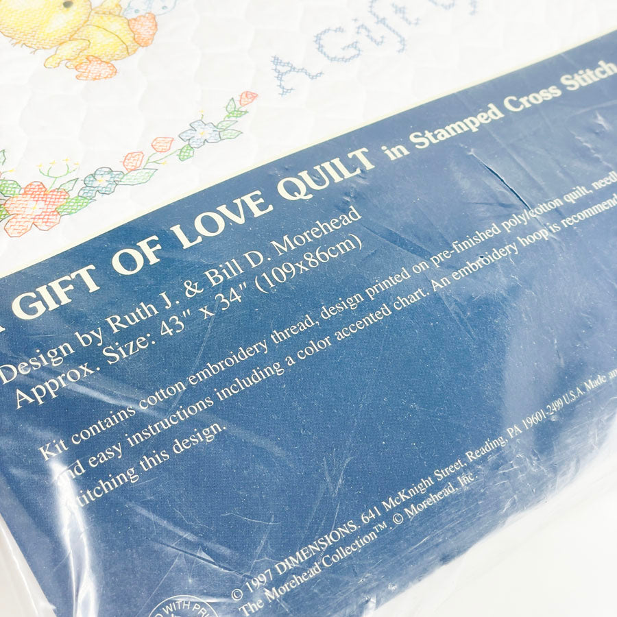 A Gift of Love Quilt Stamped Cross Stitch Kit - Sunset BabyHugs