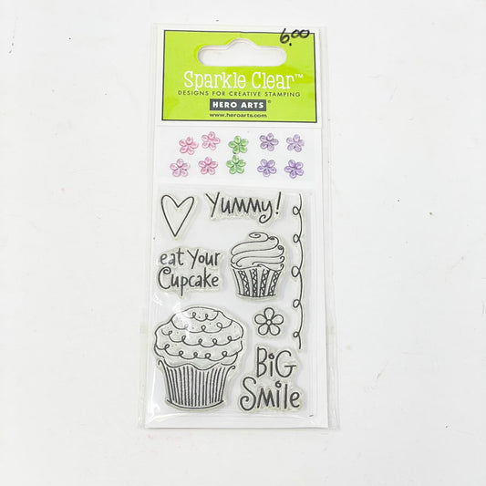 Sparkle Clear Cupcake Stamps