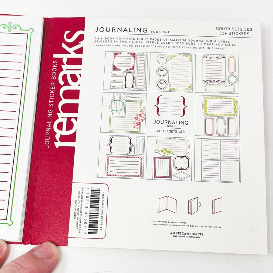 Remarks Journaling Sticker Books