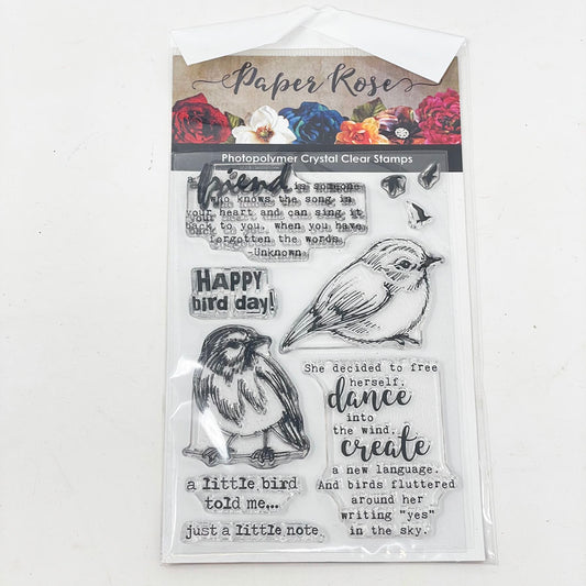 Paper Rose Clear Stamps - Birds