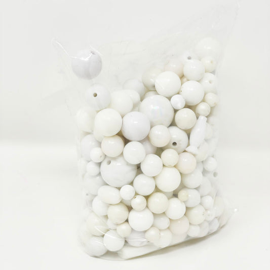 Mega White/Round Bead Pack