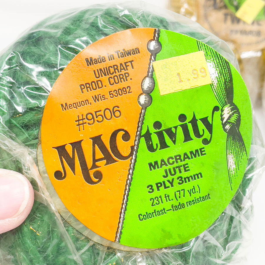 Vintage Mactivity 3-Ply 3mm Macrame Jute