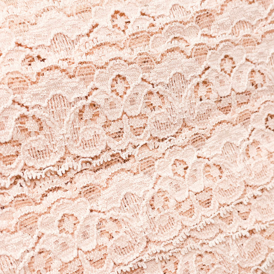 Pink Stretch Lace Trim - 31 yards