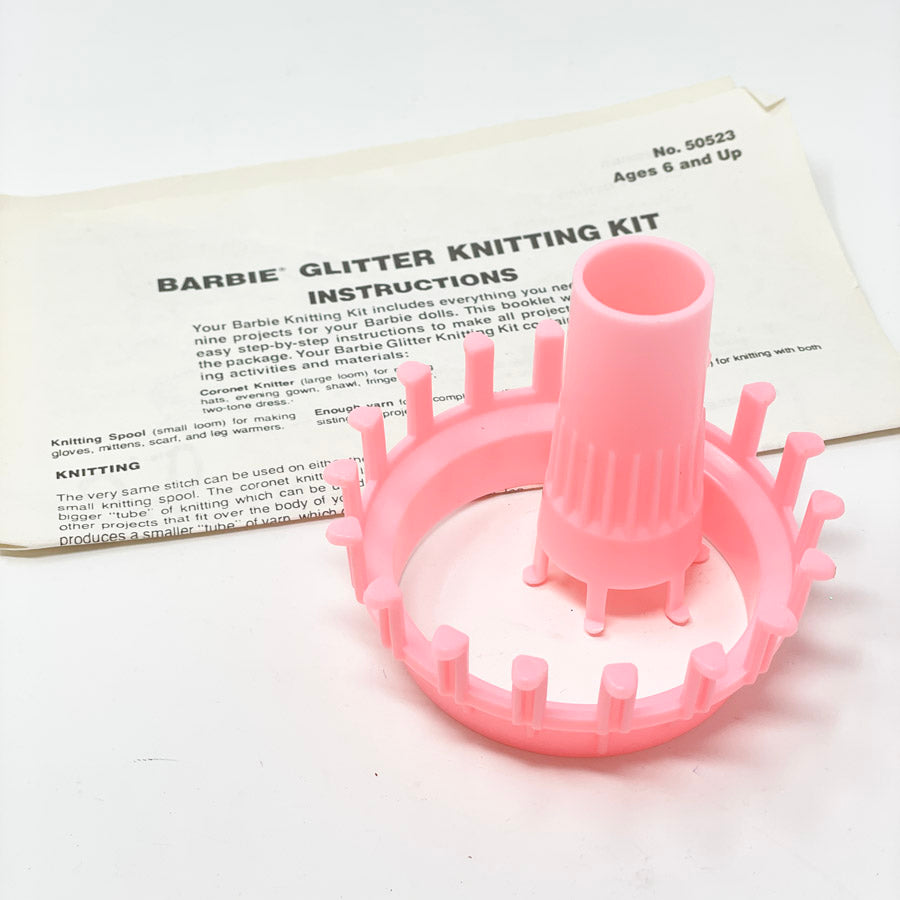 Vintage Barbie Glitter Knitting Kit