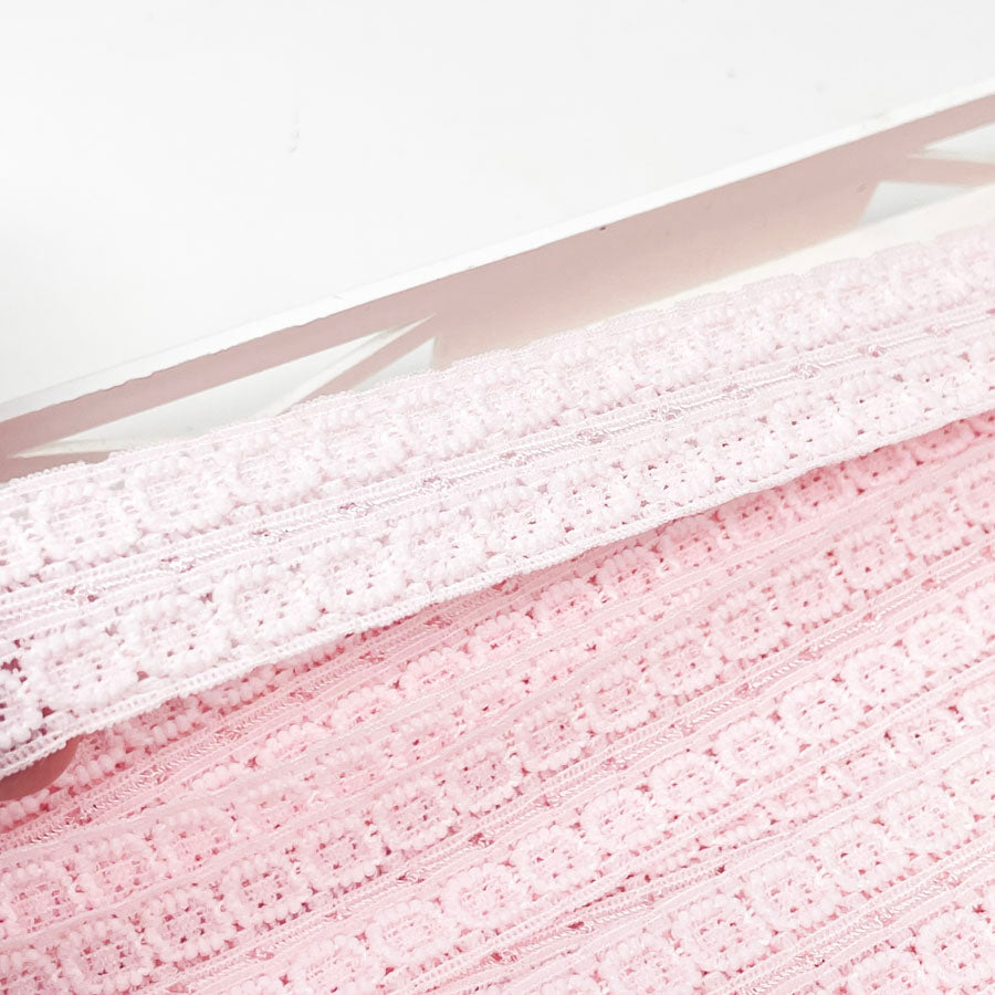 Soft Pink Lace Trim - 20 yards