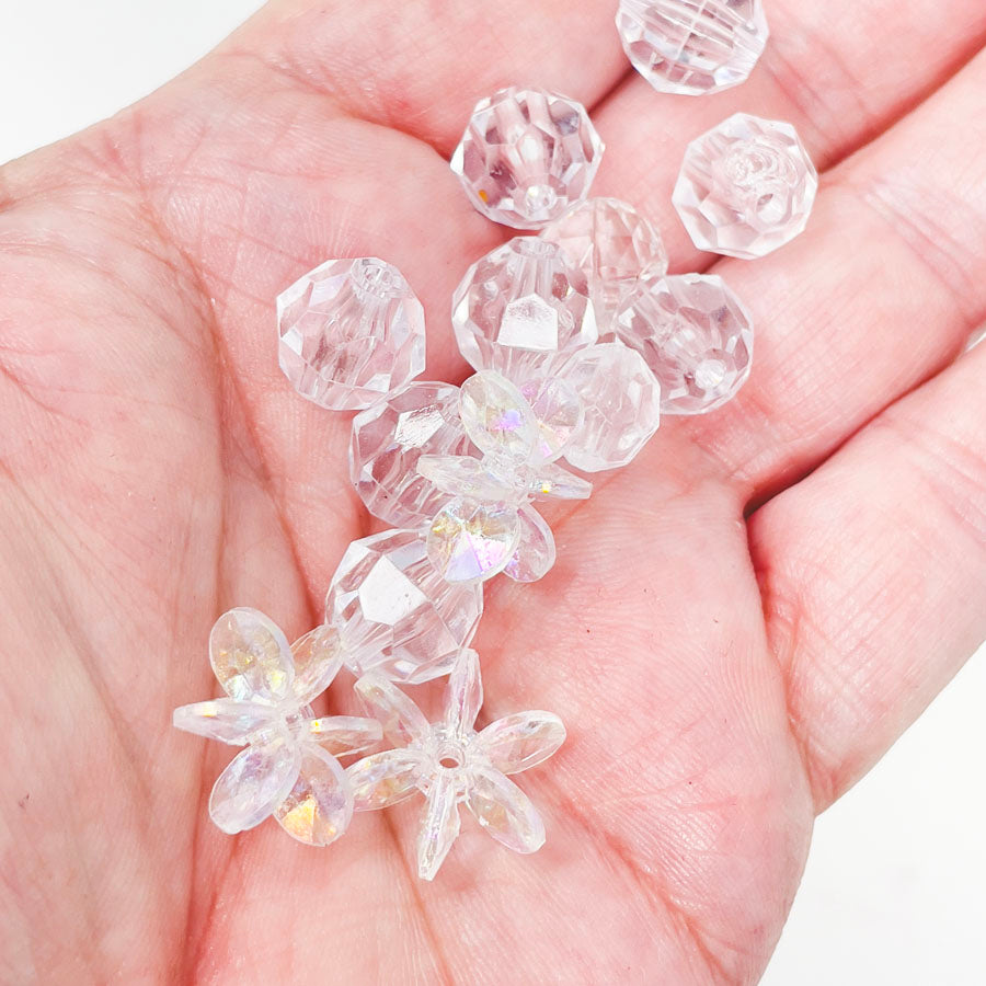 Plastic Shimmer Bead Pack