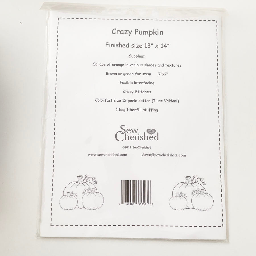 Sew Cherished Crazy Pumpkin Pattern