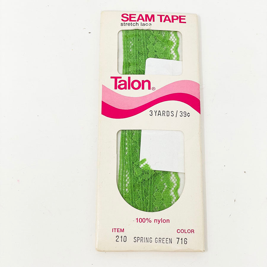 Talon Stretch Lace Seam Tape Spring Green