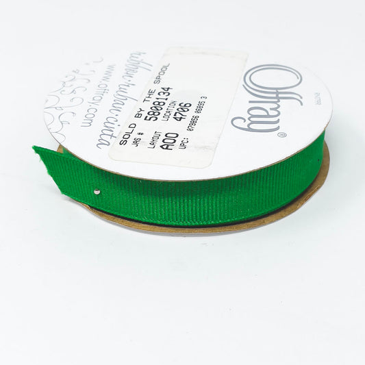 Offray Kelly Green Grosgrain Ribbon