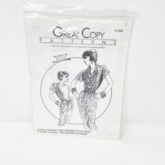 Skirt & Top Great Copy Patterns Sewing Pattern #1250