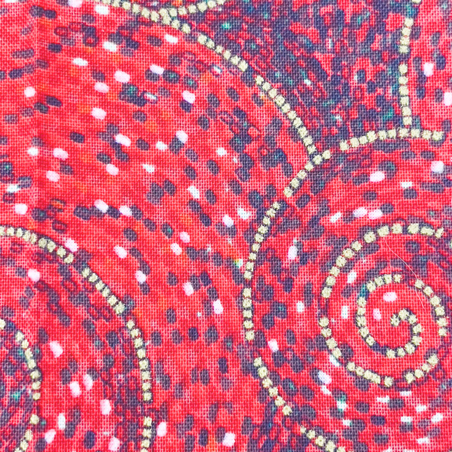 1 yd - Red Starlight Swirl - Rober Kaufmann Fabric