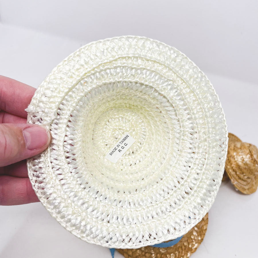 Bundle of Mini Straw Hats (5)