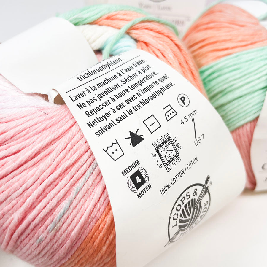 Cotton Colors Yarn by Loops & Threads - Pick a Color