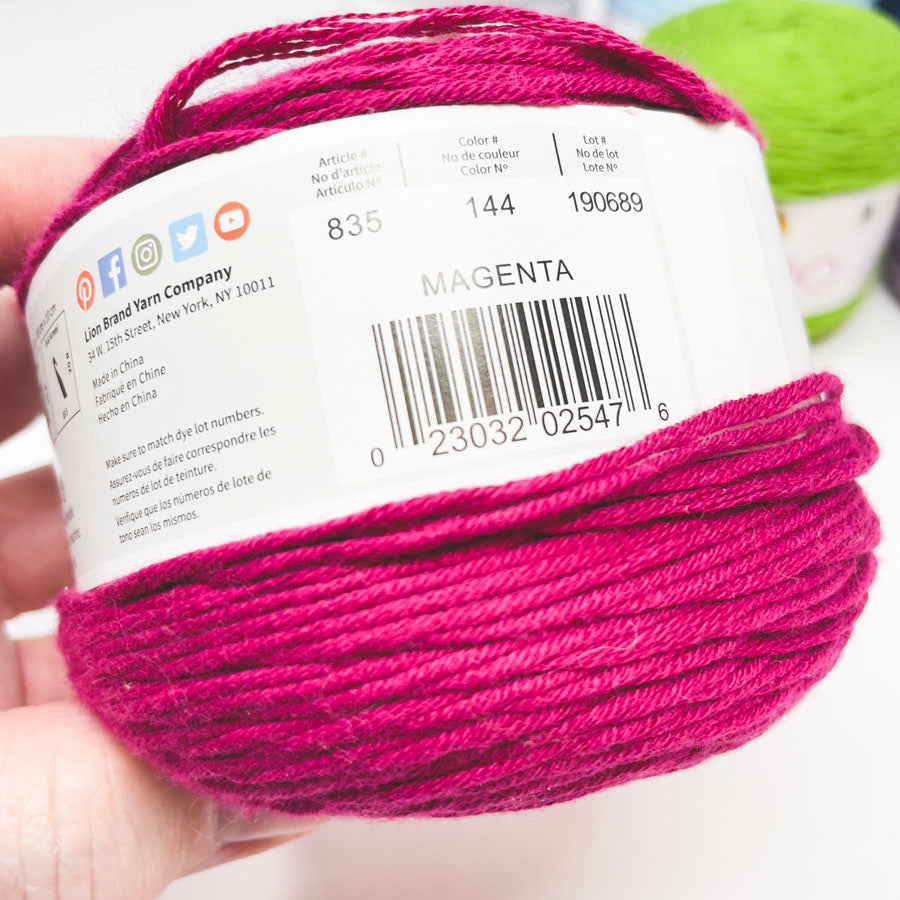 Lion Brand Coboo Yarn - Pick a Color