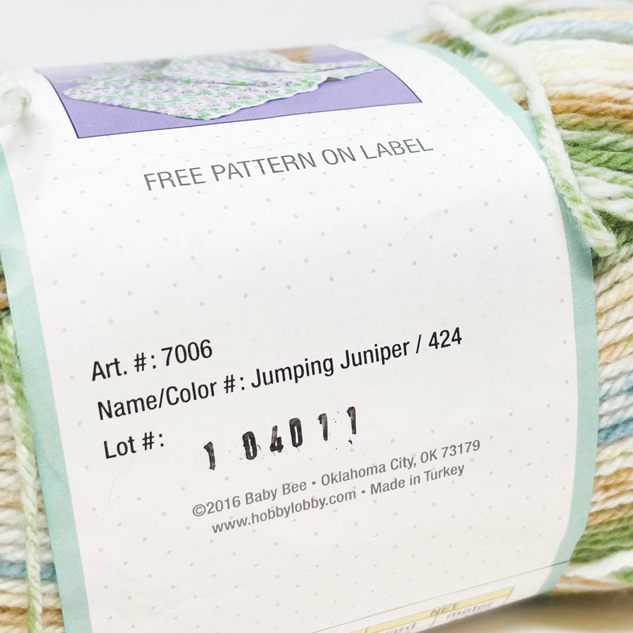 Baby Bee Yarn - Sweet Delight Prints - Jumping Juniper