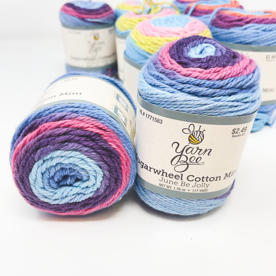 Yarn Bee Sugar Wheel Cotton Yarn Minis - Pick A Color