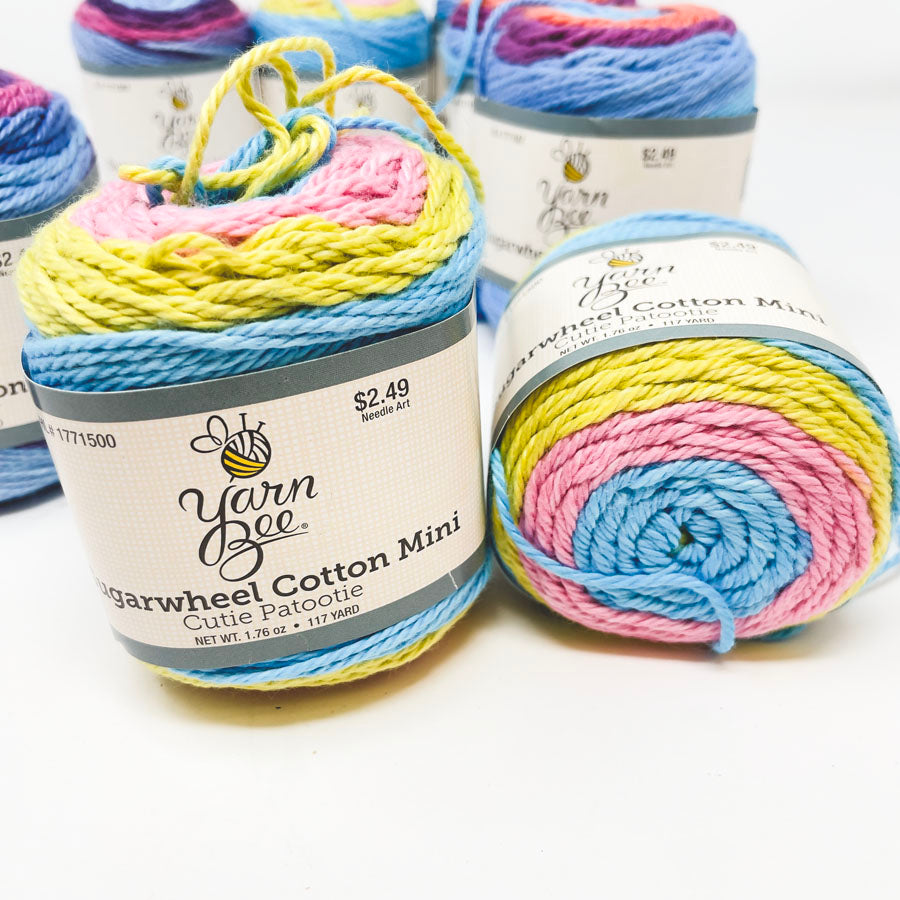 Yarn Bee Sugar Wheel Cotton Yarn Minis - Pick A Color