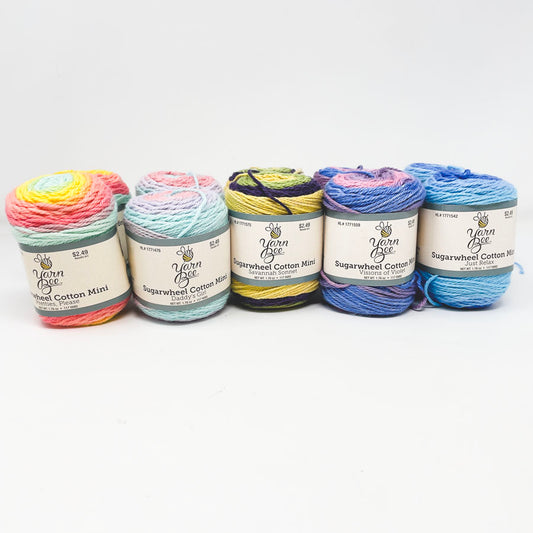 Yarn Bee Sugar Wheel Cotton Yarn Minis - Pick A Color