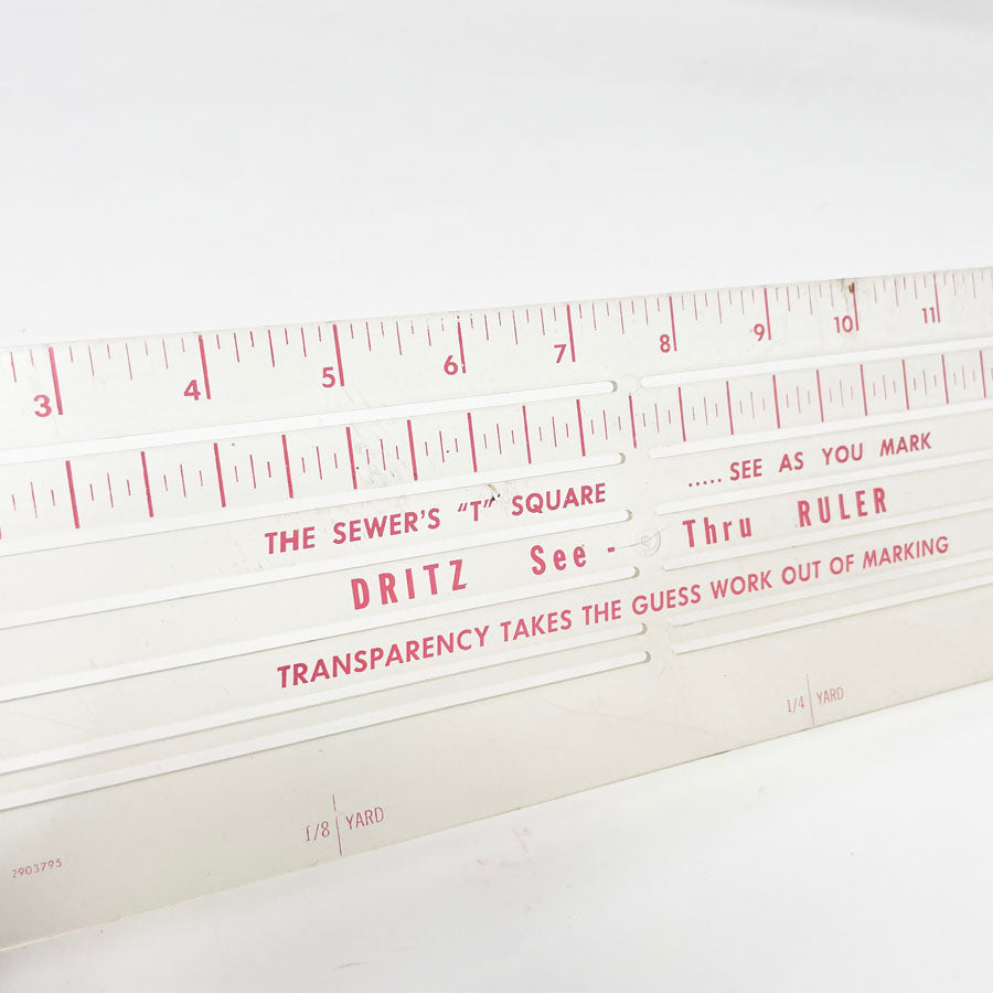 Dritz See-Thru Ruler - The Sewer's "T" Square