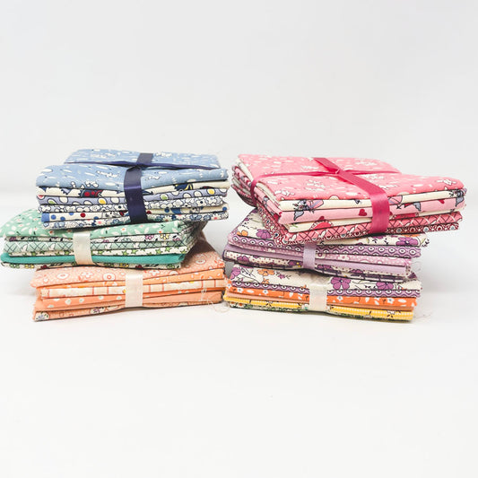 Retro Color Themed Fabric Bundles