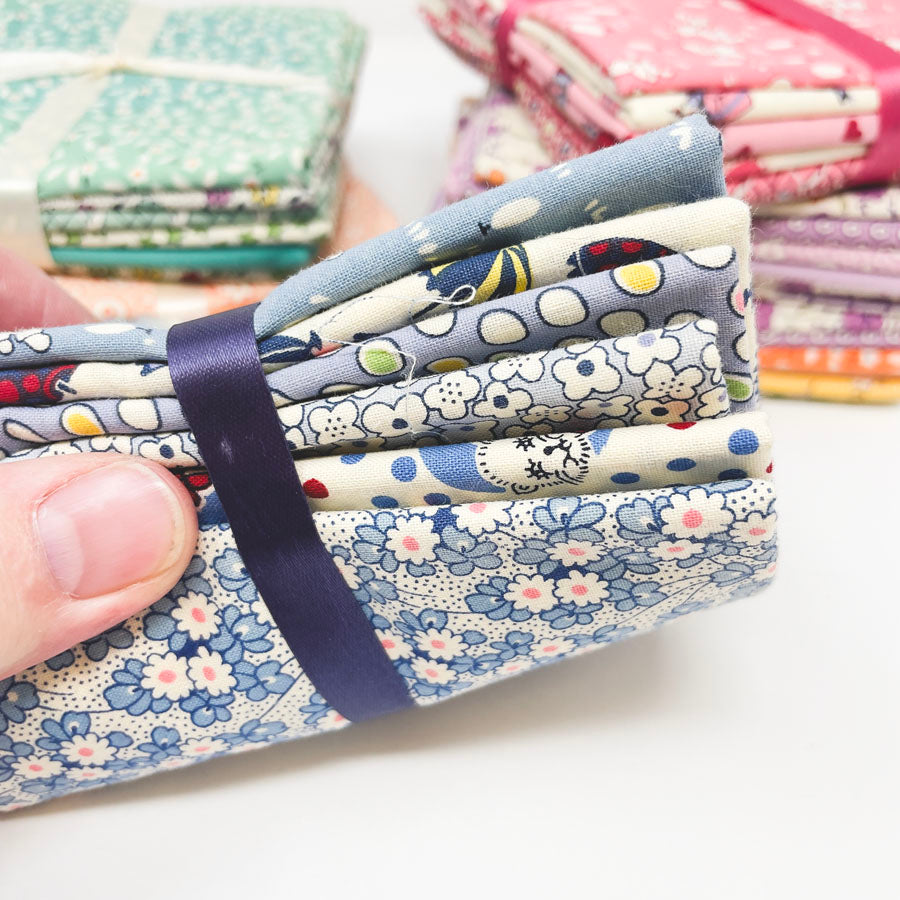 Retro Color Themed Fabric Bundles