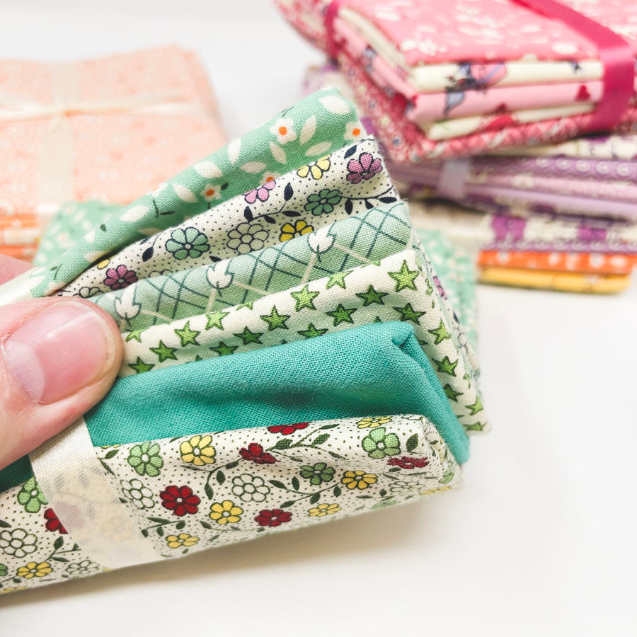 Retro Color Themed Fabric Bundles