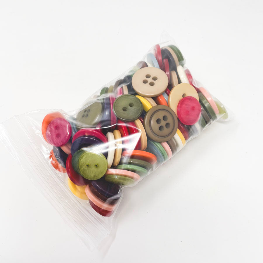 Bag of Assorted Buttons - Multi-Color