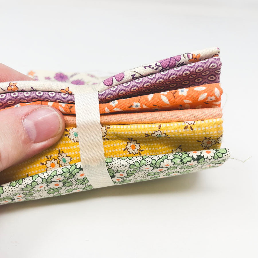 Retro Color Themed Fabric Bundles