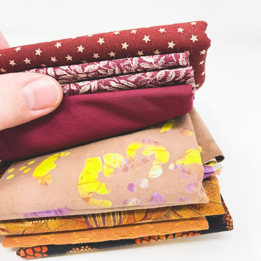 Gold & Reds Assorted Fabric Bundle