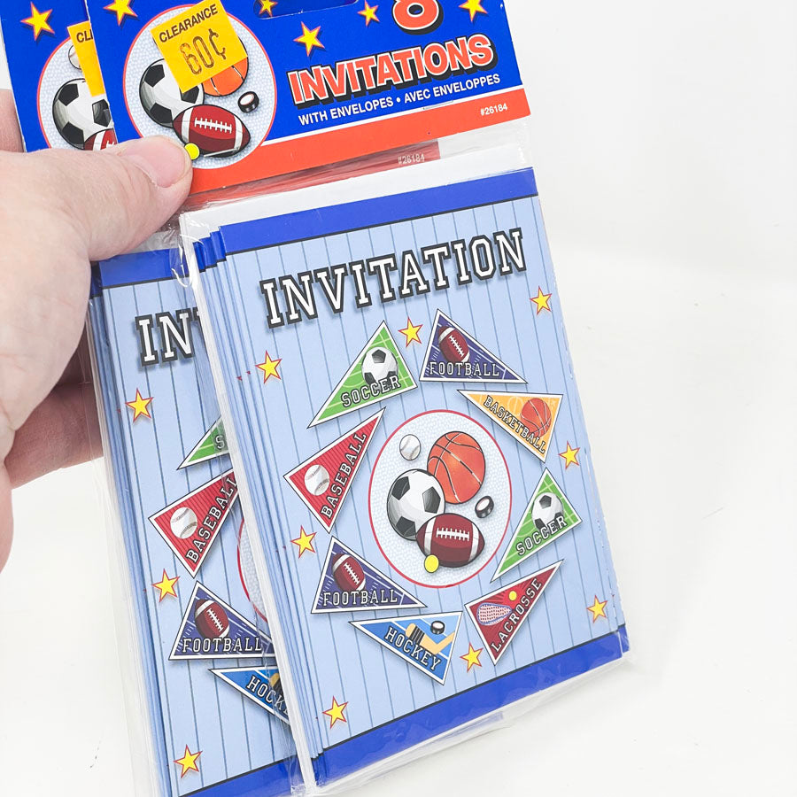 Sports Party Invitations