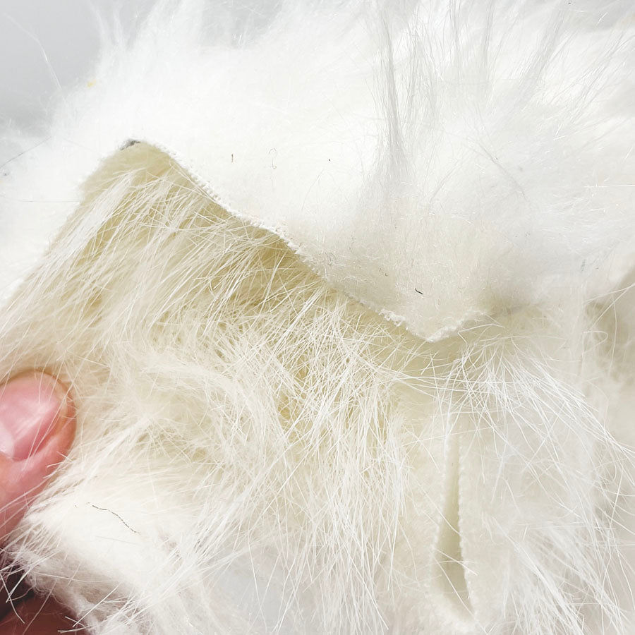 White Fur Remnants - 2 pc