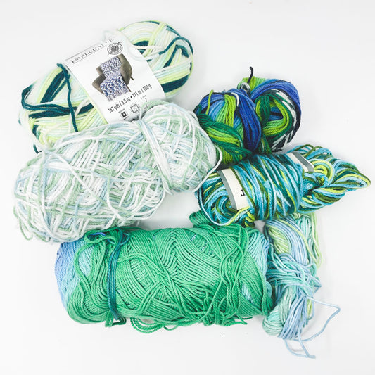 Blue & Green Yarn Bundle