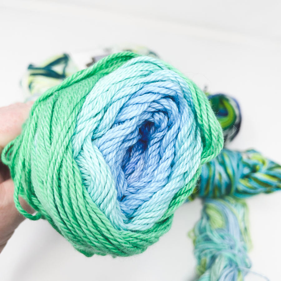 Blue & Green Yarn Bundle