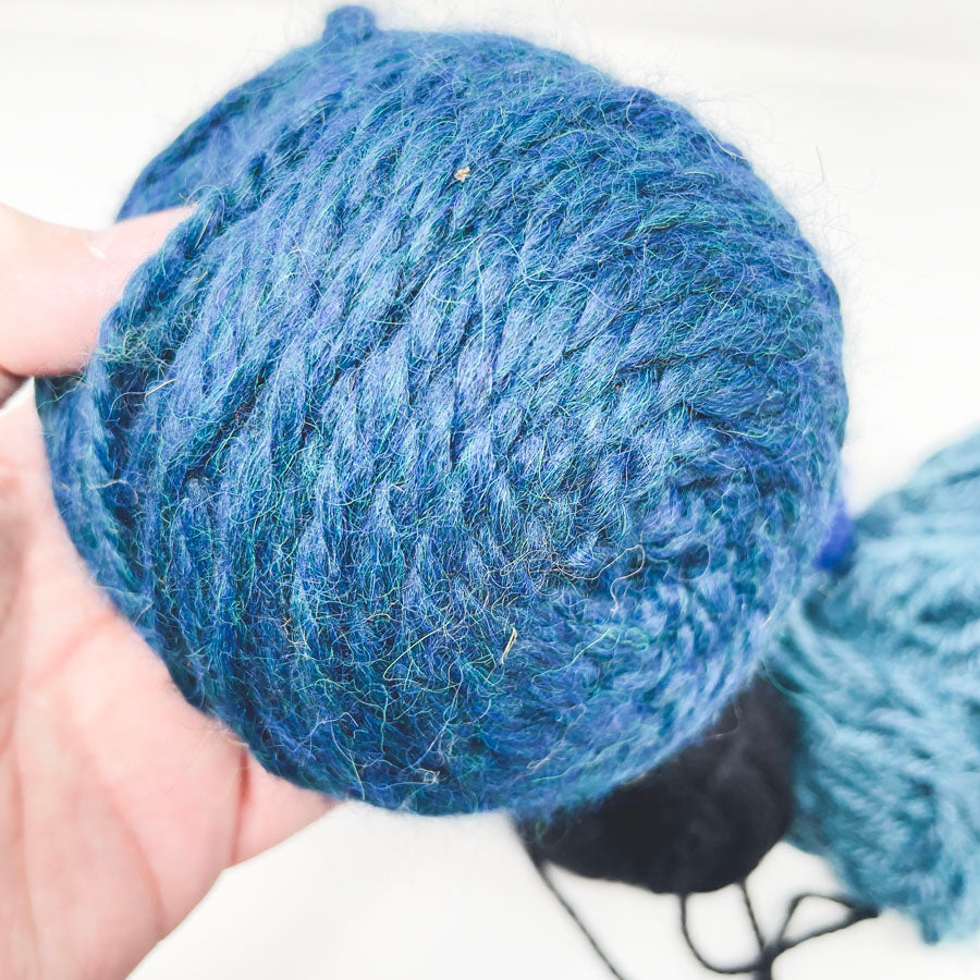 Blue & Black Yarn Bundle