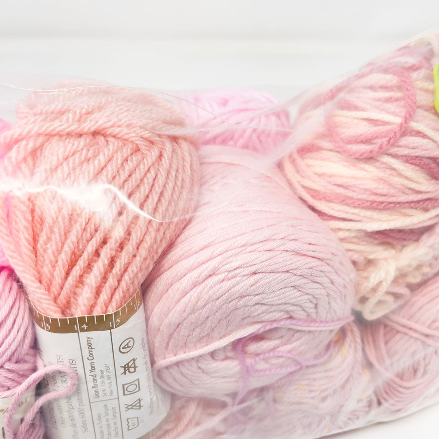 Pinky Pinks Yarn Bundle