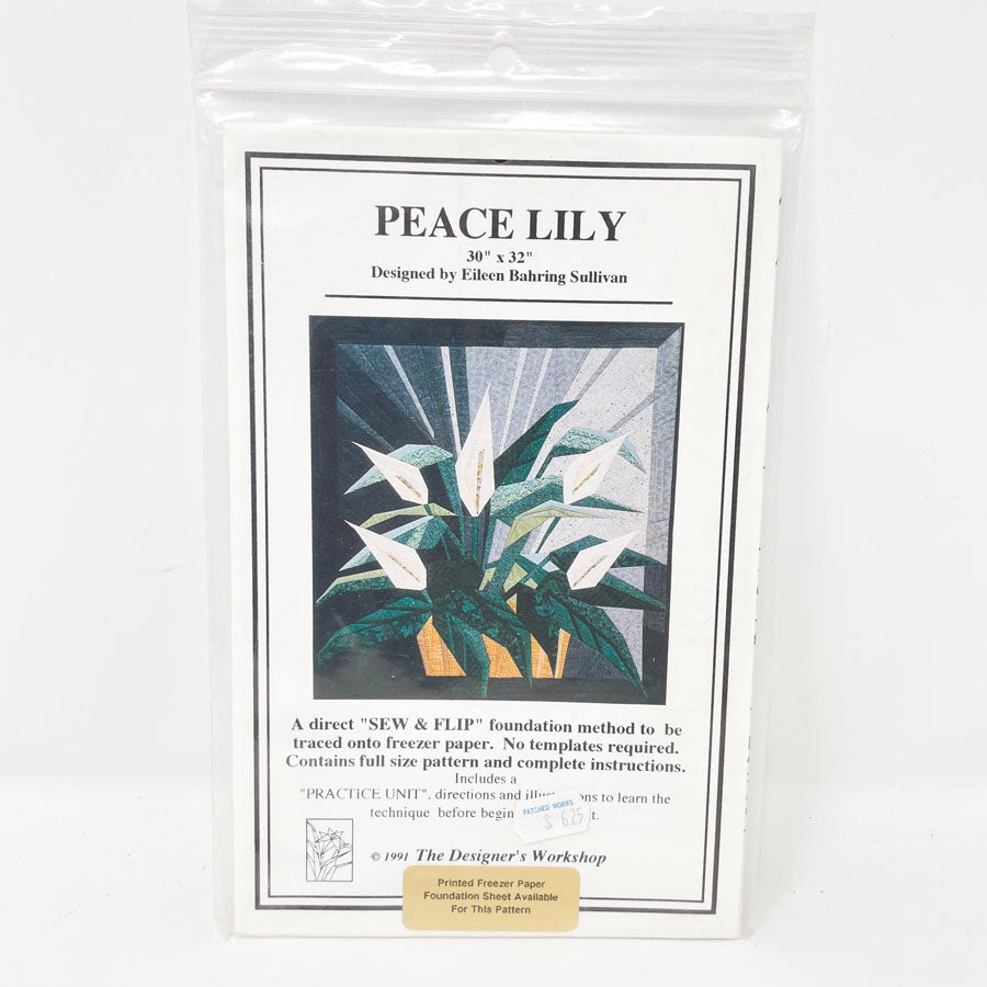 Peace Lily Quilt Pattern - Designer's Workshop