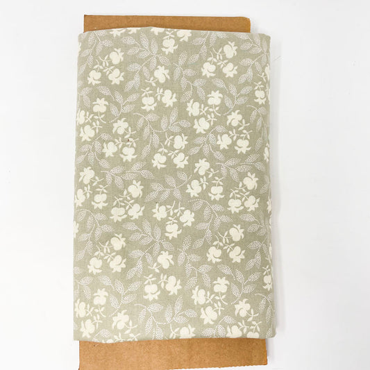 1 yd - Tan and Cream Floral Fabric - Andover Fabrics