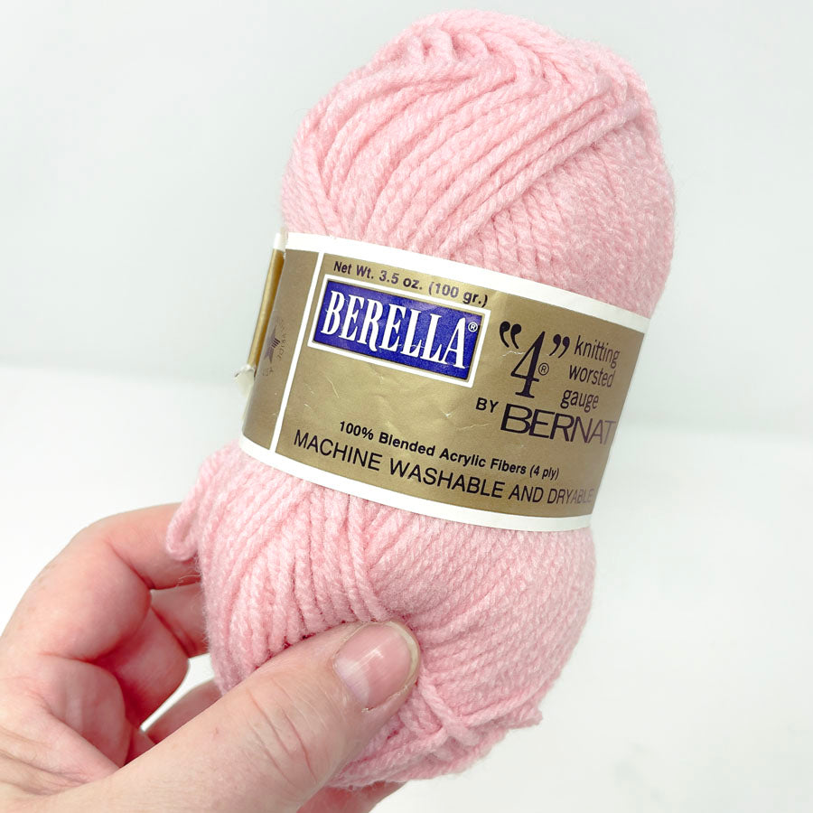 Pink Bernat Berella Yarn Skein