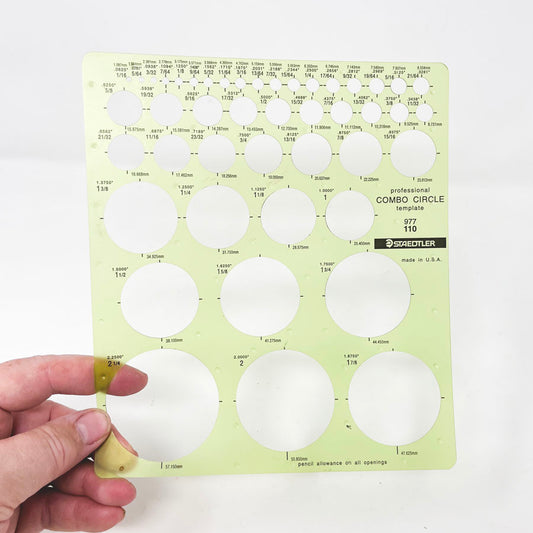 Staedtler Drafting Combo Circle Template 977 110