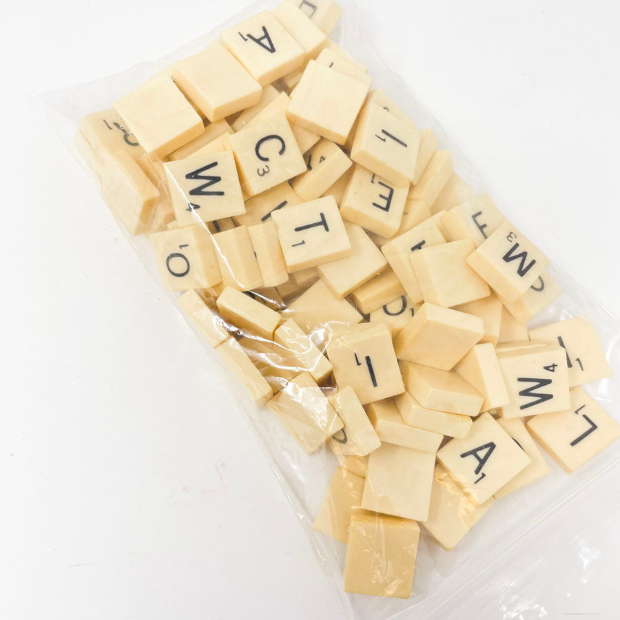 Plastic Scrabble Letter Tiles