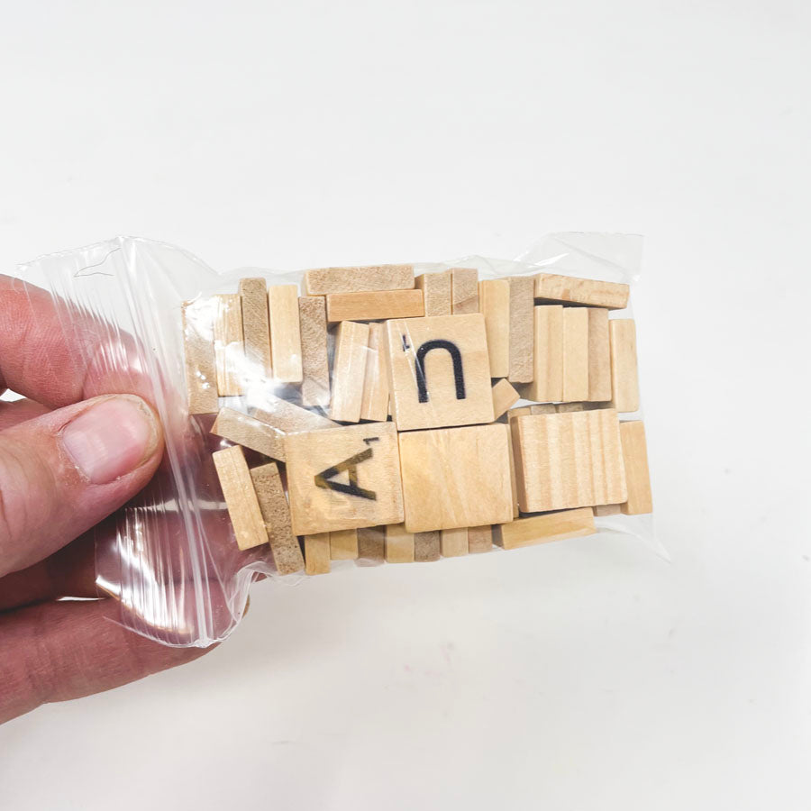 Small Bag Scrabble Letter Tiles