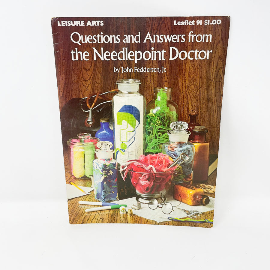 Leisure Arts Leaflet 91 - Q&A Needlepoint Doctor Feddersen