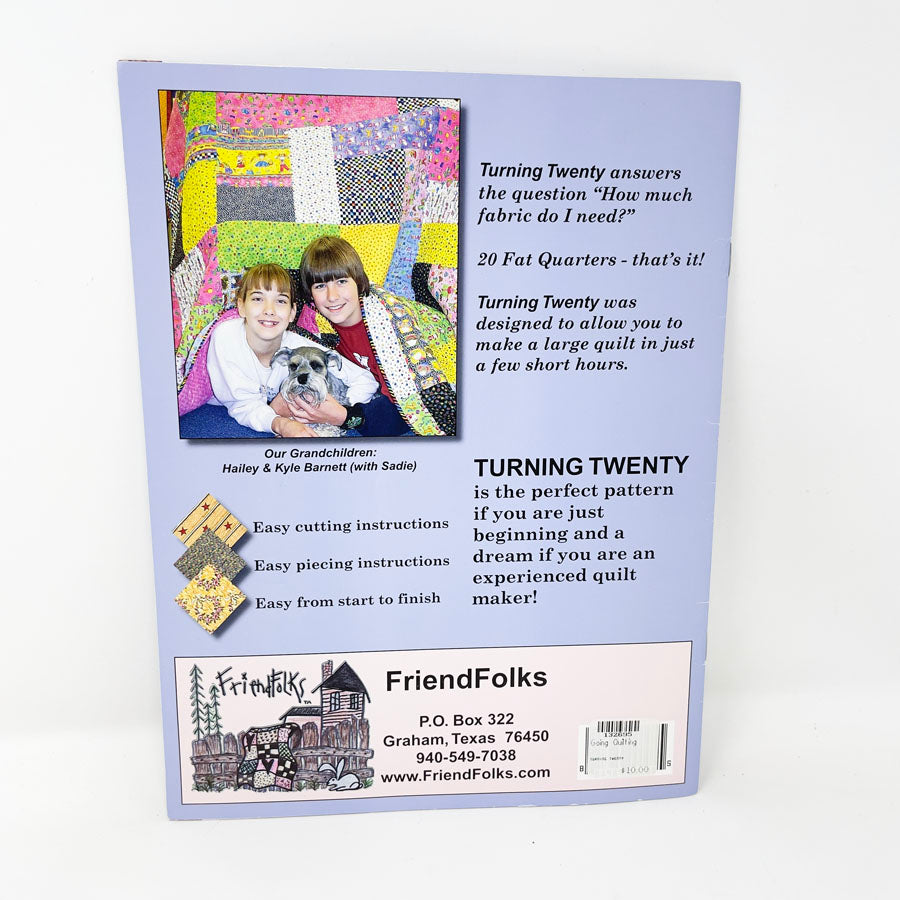 Turning Twenty Quilt Pattern Book by Tricia Cribbs