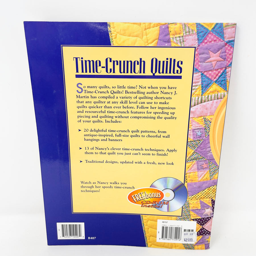 Time Crunch Quilts Book by Nancy J Martin