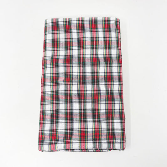 2.5 yds - Green & Red Plaid Fabric