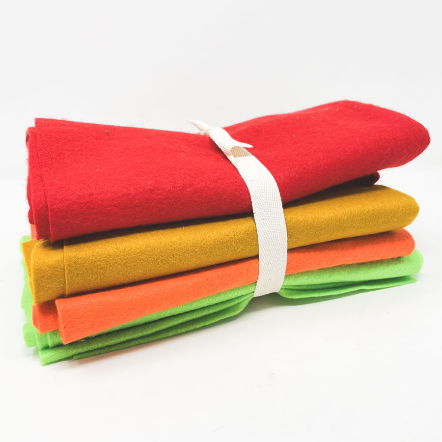 Four Color Felt Remnants Bundle